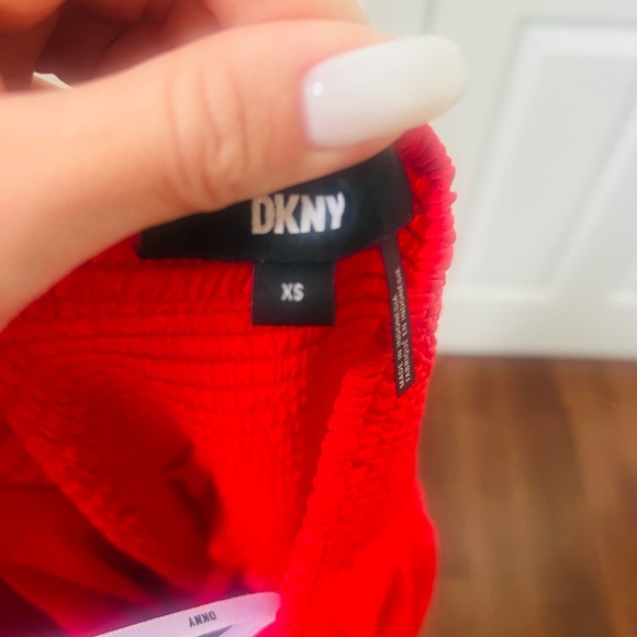 Stunning DKNY Bold Red maxi dress size xs - Picture 8 of 8